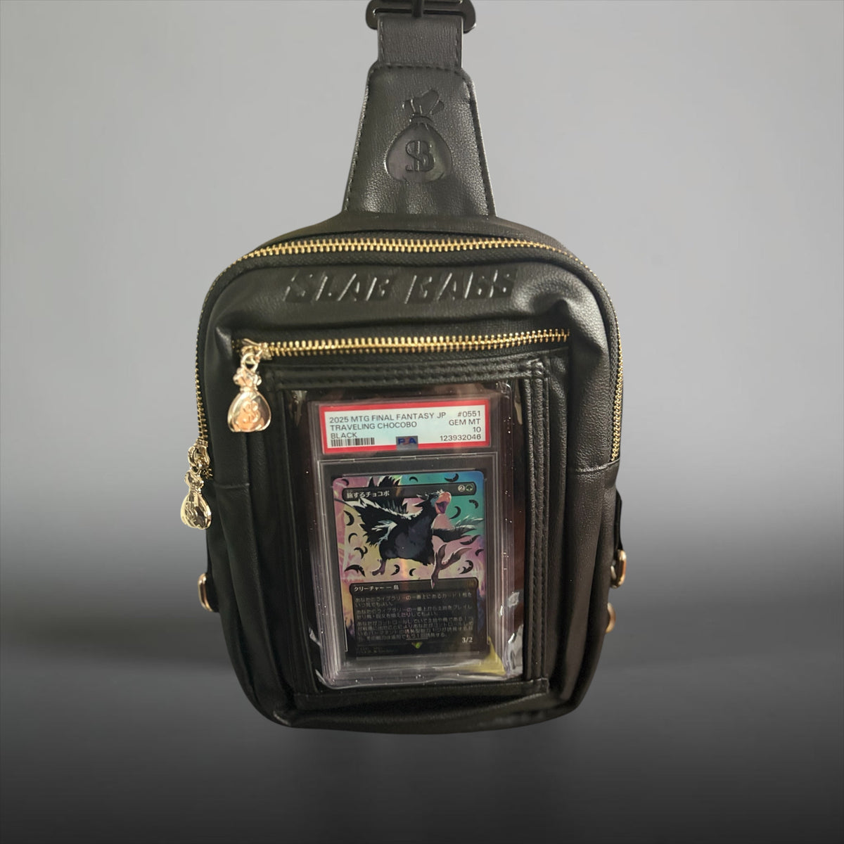 Luxury Ball - Black Leather Slab Bag