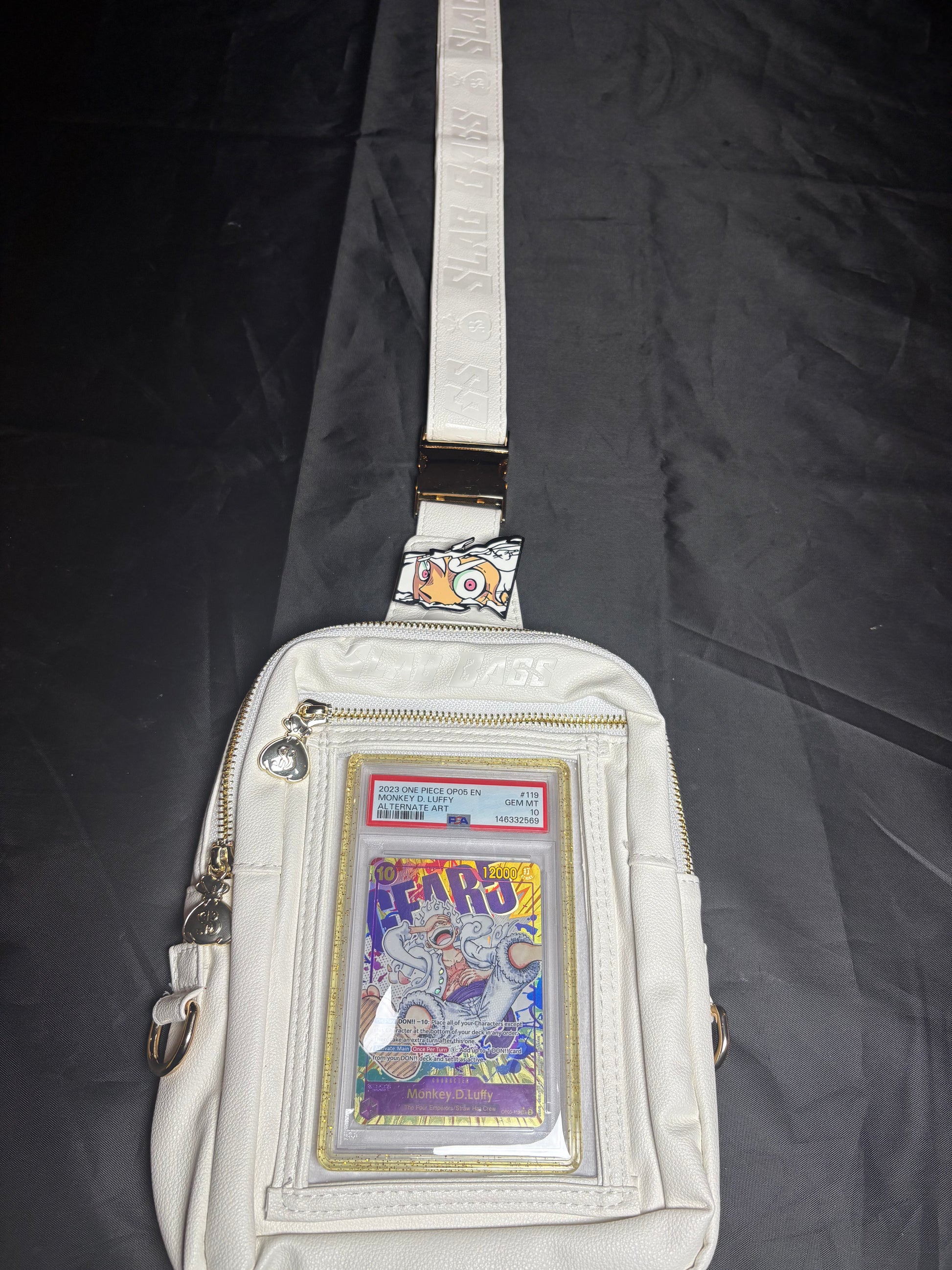 Premier Ball - White Leather Slab Bag